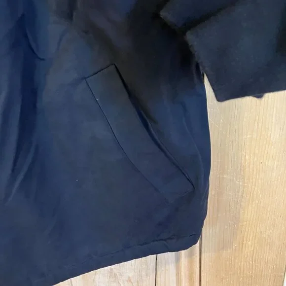 BYLT Mens Hi-Lo Reversible Quilted Maroon Bomber Jacket Size XL Black FA EXC - Picture 4 of 10